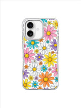 Rainbow Daisy Sketchbook Art iPhone 17 Case - Aesthetic Floral PhoneCasing