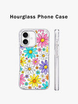 Rainbow Daisy Sketchbook Art iPhone 17 Case - Aesthetic Floral PhoneCasing