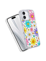 Rainbow Daisy Sketchbook Art iPhone 17 Case - Aesthetic Floral PhoneCasing