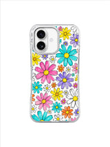 Rainbow Daisy Sketchbook Art iPhone 17 Case - Aesthetic Floral PhoneCasing