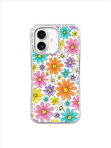 Rainbow Daisy Sketchbook Art iPhone 17 Case - Aesthetic Floral PhoneCasing