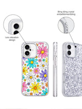 Rainbow Daisy Sketchbook Art iPhone 17 Case - Aesthetic Floral PhoneCasing