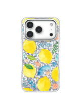 Coastal Lemon Summer iPhone 17 Pro Case – Watercolor Seaside Art