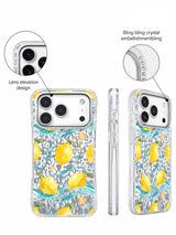 Coastal Lemon Summer iPhone 17 Pro Case – Watercolor Seaside Art
