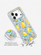 Coastal Lemon Summer iPhone 17 Pro Case – Watercolor Seaside Art