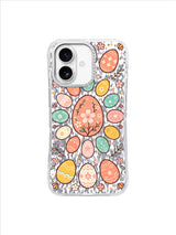 Peach Blossom Egg Wishes iPhone 17 Case – Floral Easter Art