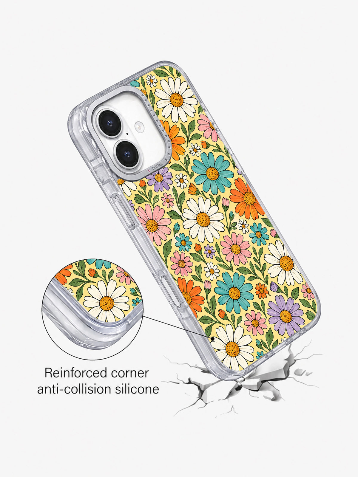 Buttercream Color Bloom görseli galeri görünümü 5 içeren iPhone 17 kılıfı