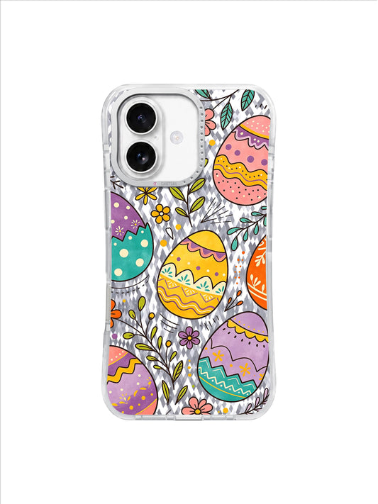 Forever Spring Egg Symphony iPhone 17 Case - Floral Easter Art