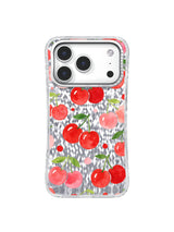 Cherry Picnic Memories iPhone 17 Pro Case – Watercolor Fruit Art