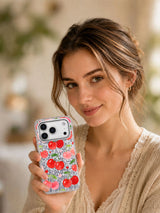 Cherry Picnic Memories iPhone 17 Pro Case – Watercolor Fruit Art
