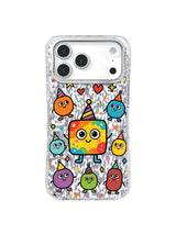 Geometric Whisper pattern içeren iPhone 17 Pro Max kılıfı