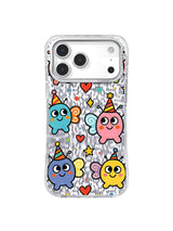 Confetti Hush pattern on an iPhone 17 Pro Max case