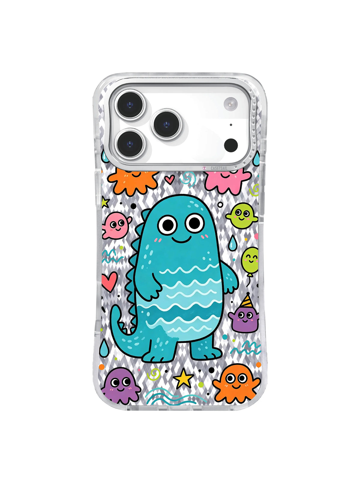 Pale Spark Tidefield pattern içeren iPhone 17 Pro Max kılıfı