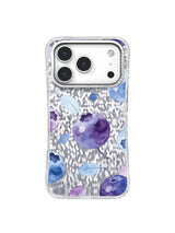 Blueberry Dream Clouds iPhone 17 Pro Case – Watercolor Fruit Art