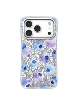Blueberry Dream Clouds iPhone 17 Pro Case – Watercolor Fruit Art