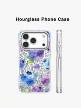 Blueberry Dream Clouds iPhone 17 Pro Case – Watercolor Fruit Art