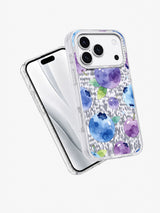 Blueberry Dream Clouds iPhone 17 Pro Case – Watercolor Fruit Art