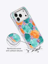 Tangerine Tide Purple Floral Drift Art Case for iPhone 17 Pro Max | Lila Marrow Artist Collab
