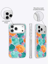 Tangerine Tide Purple Floral Drift Art Case for iPhone 17 Pro Max | Lila Marrow Artist Collab