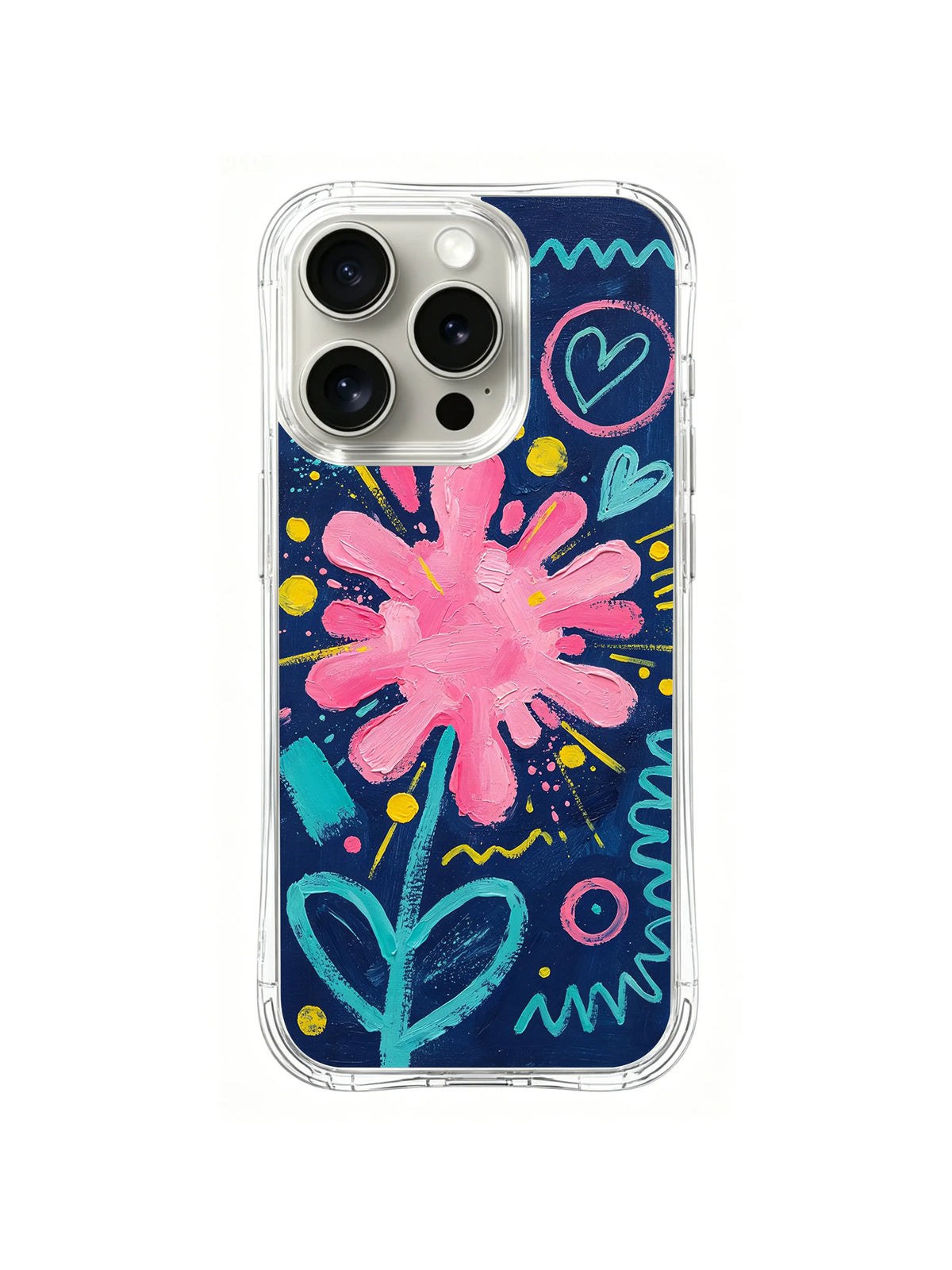Pink Bloom Signal pattern iPhone 14 Pro Max case