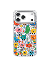 Clear Repose pattern içeren iPhone 17 Pro Max kılıfı