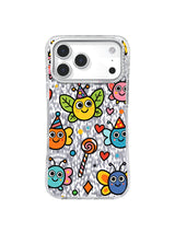 Winged Hush pattern on an iPhone 17 Pro Max case