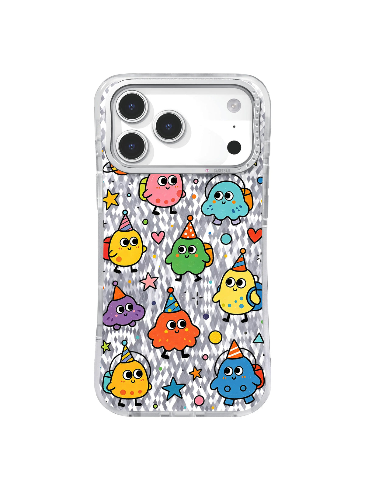Neutral Orbit pattern içeren iPhone 17 Pro Max kılıfı