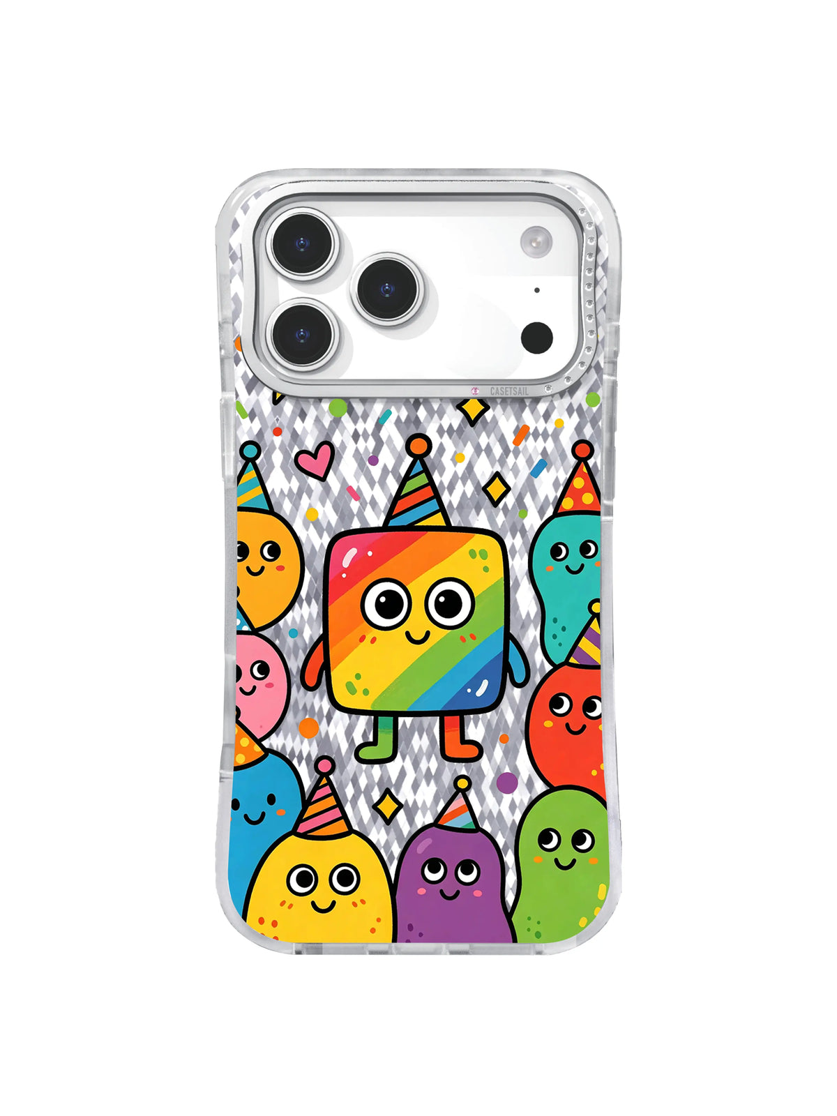 Tiny Certainty pattern içeren iPhone 17 Pro Max kılıfı
