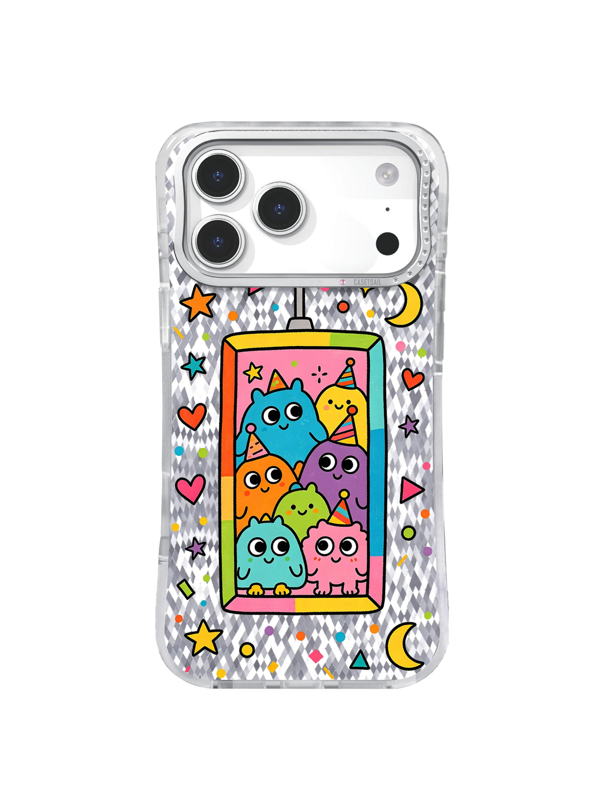 Neutral Lunar Blank pattern on an iPhone 17 Pro Max case