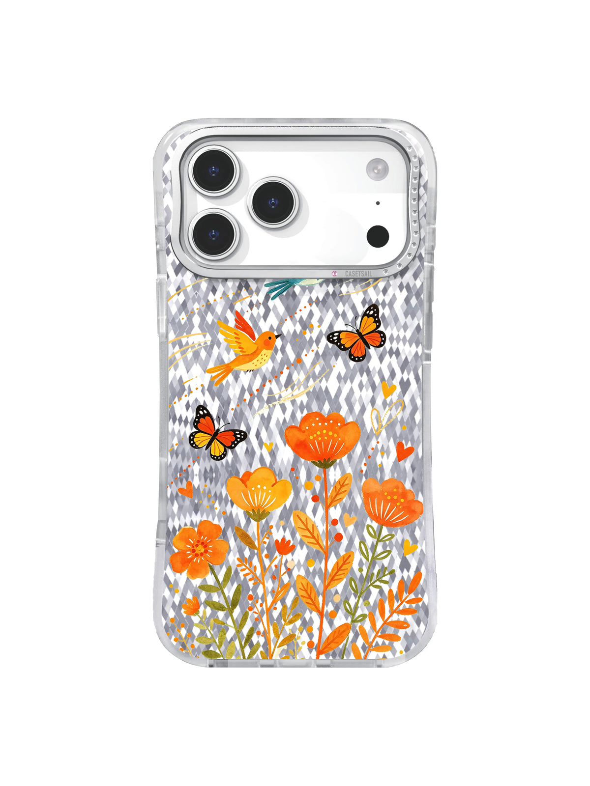 Silent Pilgrimage pattern içeren iPhone 17 Pro kılıfı
