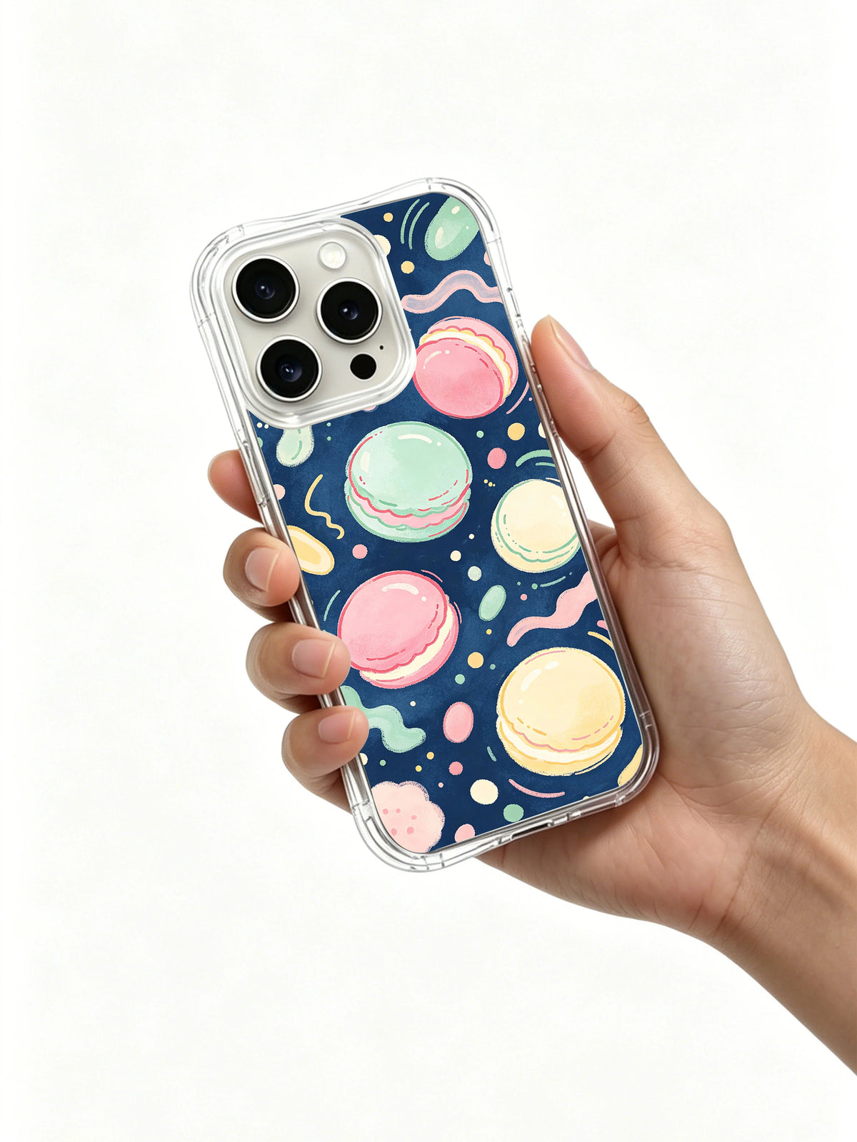 Dream Bubble World iPhone 14 Pro Max case handheld view
