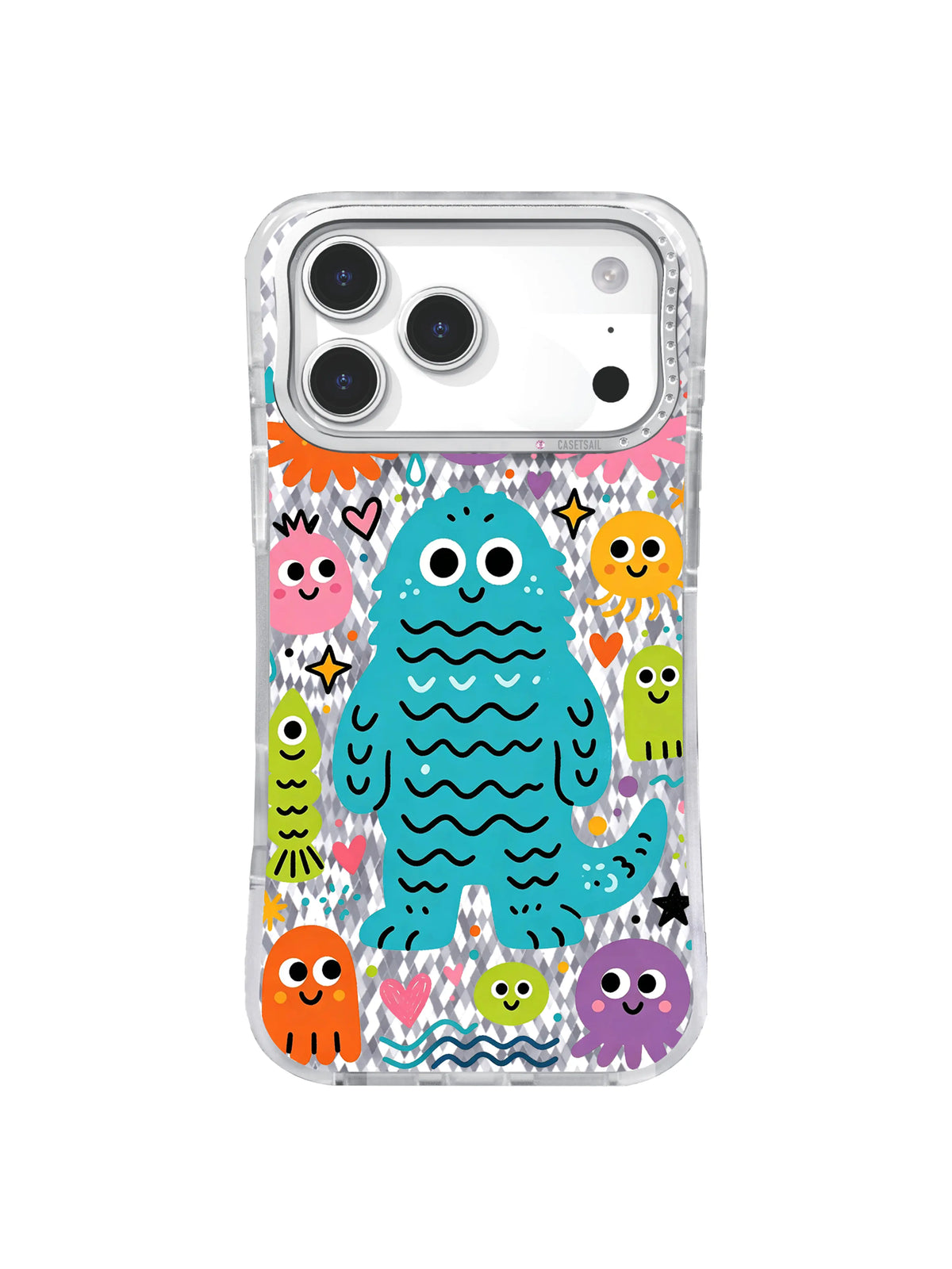 Quiet Acquaintance pattern içeren iPhone 17 Pro Max kılıfı