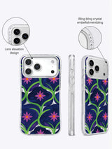 Night Berry Star Flower Field Art Case for iPhone 17 Pro Max | Lila Marrow Artist Collab