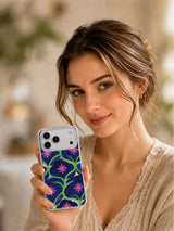 Night Berry Star Flower Field Art Case for iPhone 17 Pro Max | Lila Marrow Artist Collab