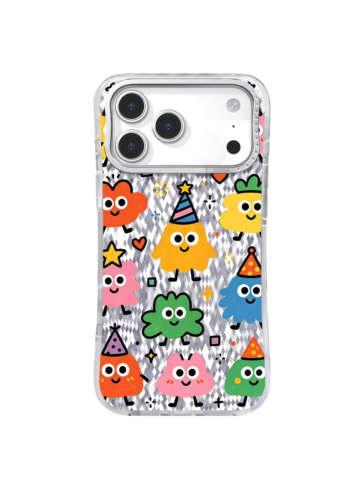 Pastel Array pattern on an iPhone 17 Pro Max case