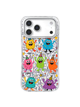 Muted Optimism pattern on an iPhone 17 Pro Max case