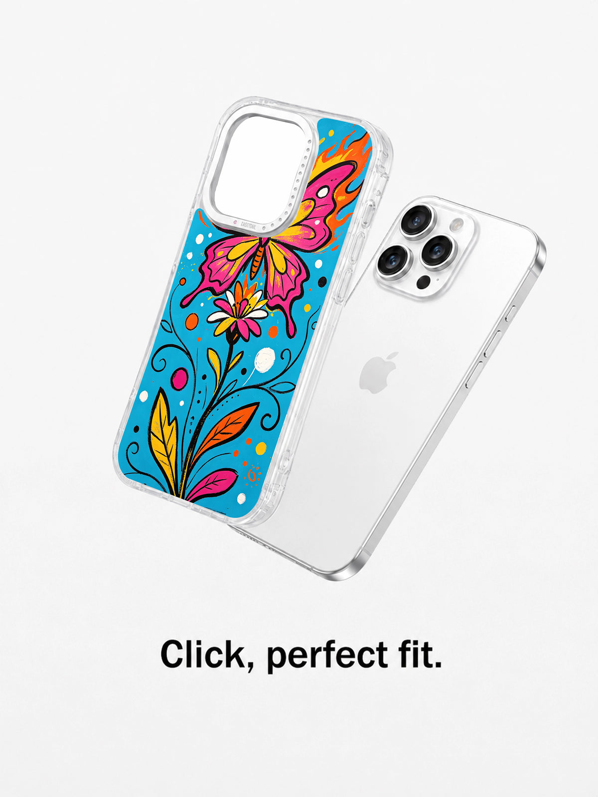 Abstract Butterfly Garden iPhone 15 Pro Max case perfect fit