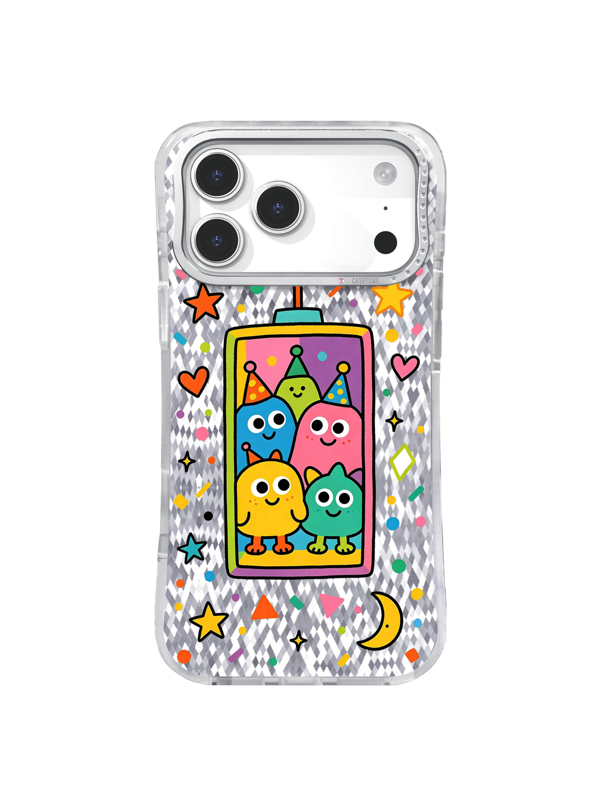 Muted Dream Voyage pattern on an iPhone 17 Pro Max case