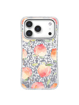 Pastel Peach Garden iPhone 17 Pro Case – Watercolor Fruit Art
