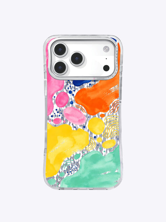 Jelly Topografik Harita Soyut Sanat iPhone 17 Pro Max Kılıfı | Lila Marrow Sanatçı İş Birliği