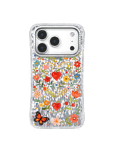 Heart Wreath Folk Floral görseli galeri görünümü 1 içeren iPhone 17 Pro kılıfı