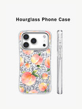 Pastel Peach Garden iPhone 17 Pro Case – Watercolor Fruit Art