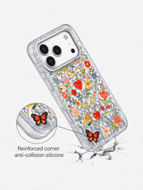 Heart Wreath Folk Floral görseli galeri görünümü 4 içeren iPhone 17 Pro kılıfı