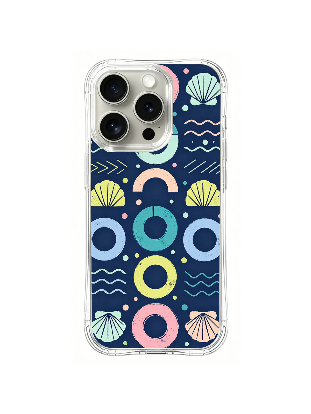 Moonlit Shell Rhythm pattern iPhone 14 Pro Max case