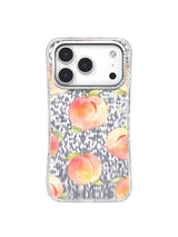 Pastel Peach Garden iPhone 17 Pro Case – Watercolor Fruit Art
