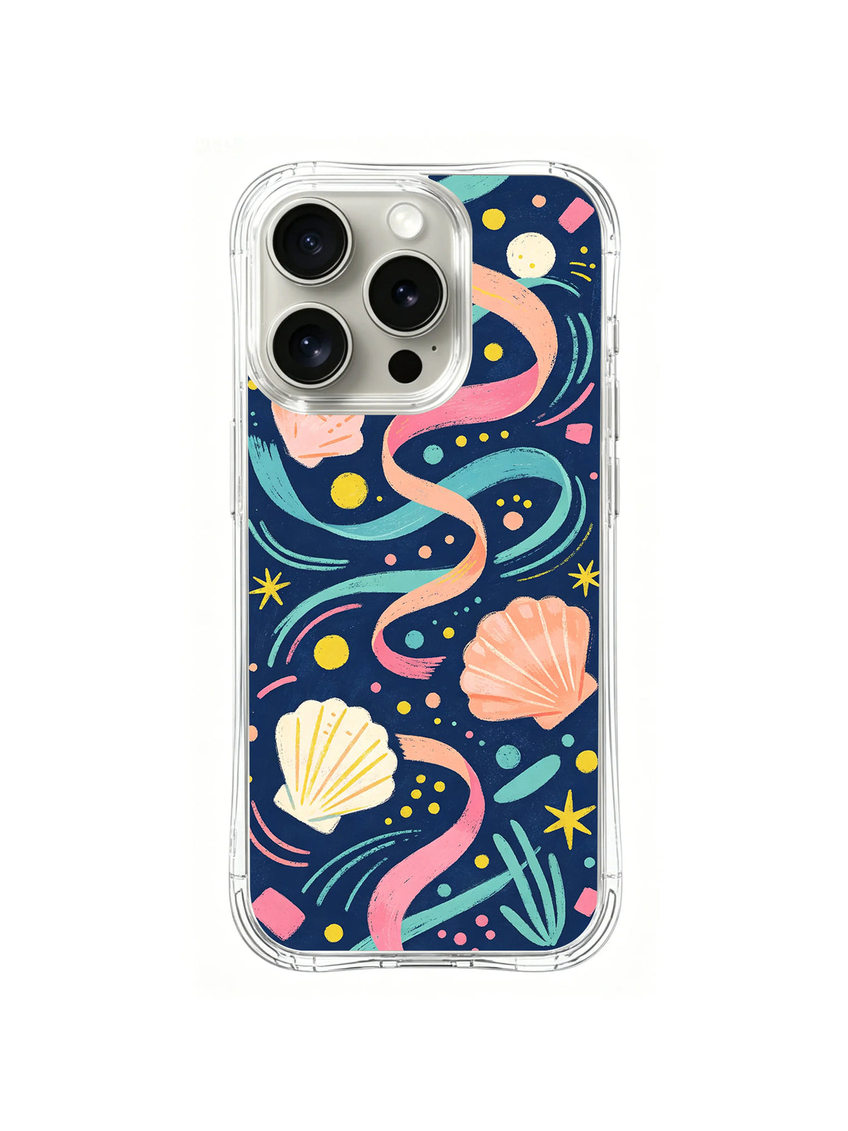 Dancing Shell Stream pattern iPhone 14 Pro Max case