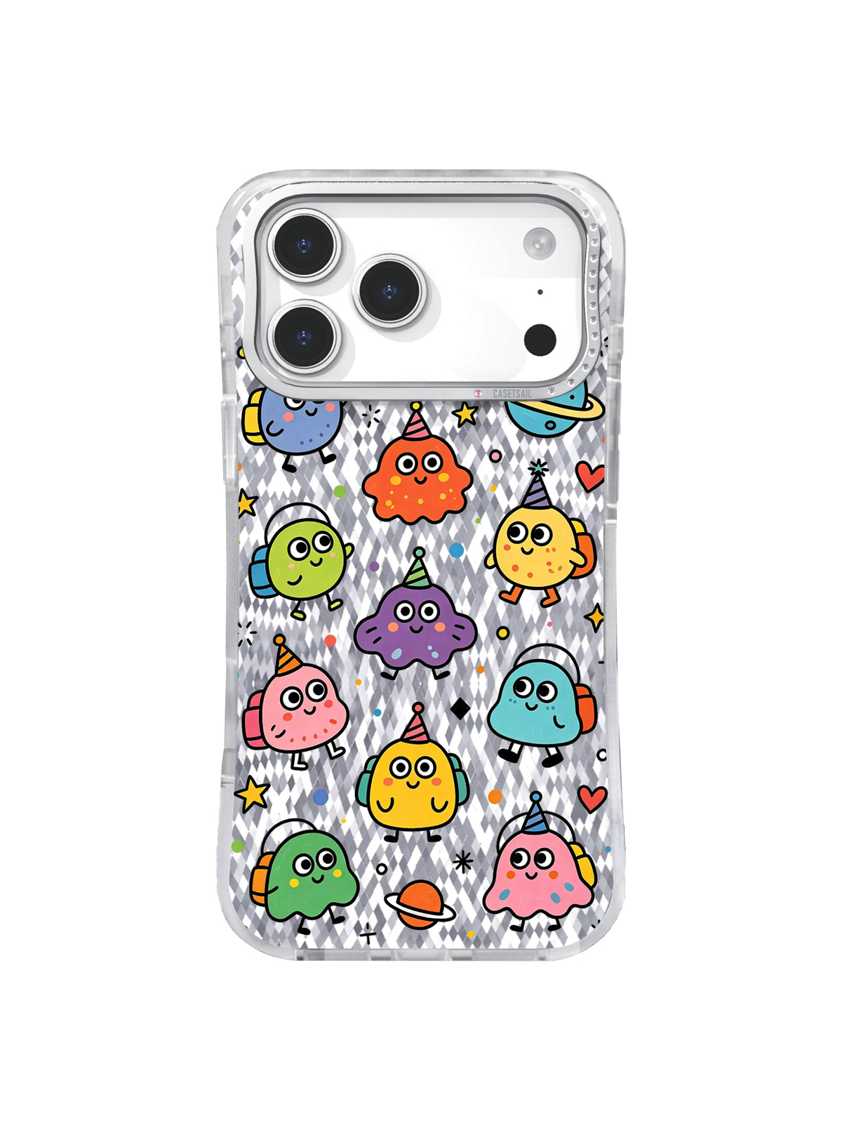 Clear Celestial pattern içeren iPhone 17 Pro Max kılıfı