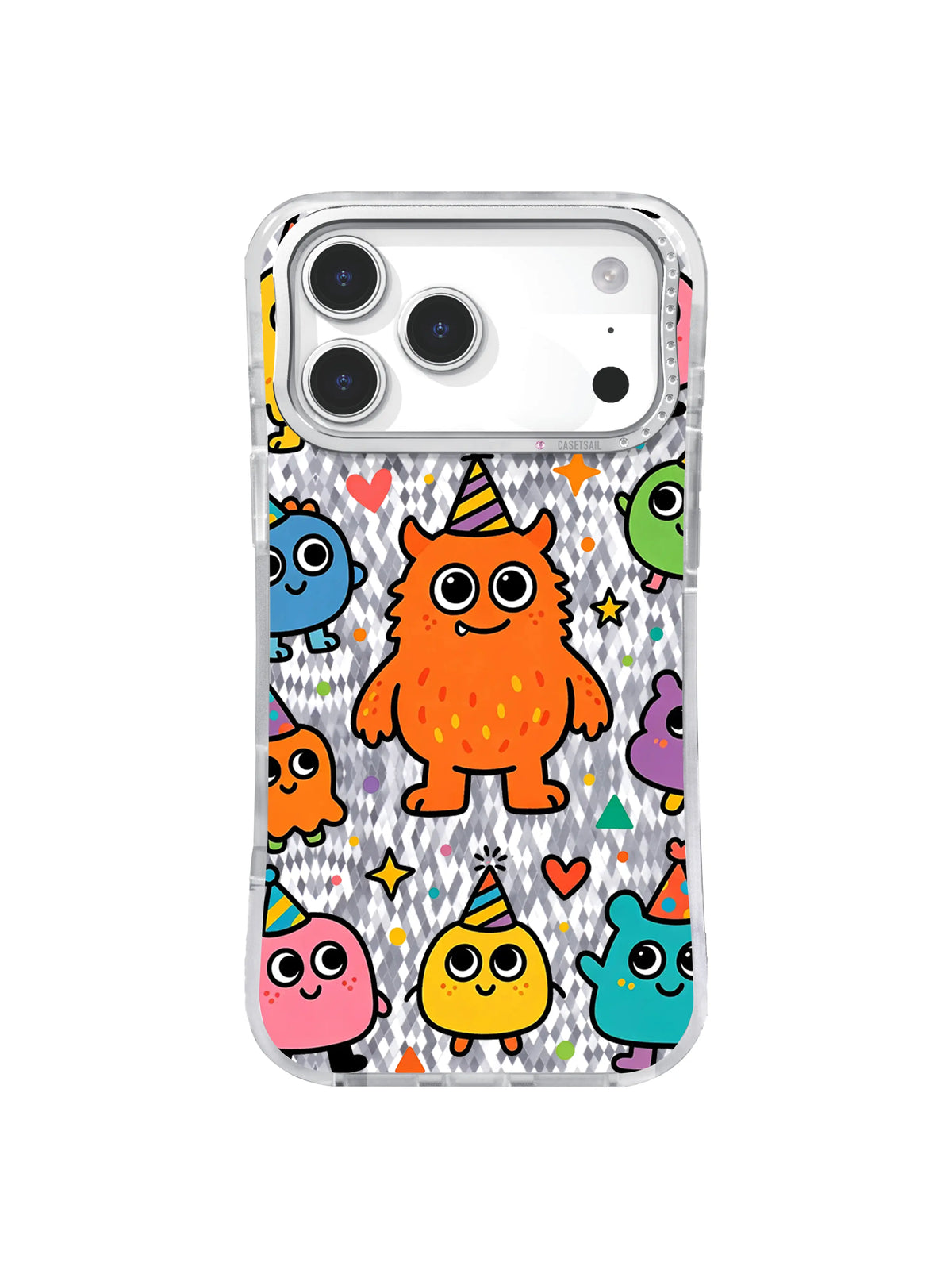 Soft Carnival Lull pattern on an iPhone 17 Pro Max case