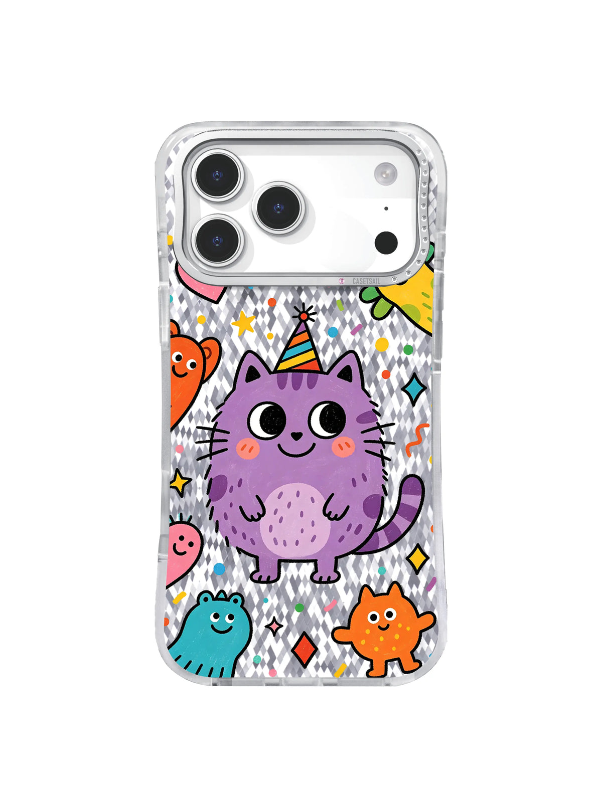 Crested Soft Delight pattern içeren iPhone 17 Pro Max kılıfı