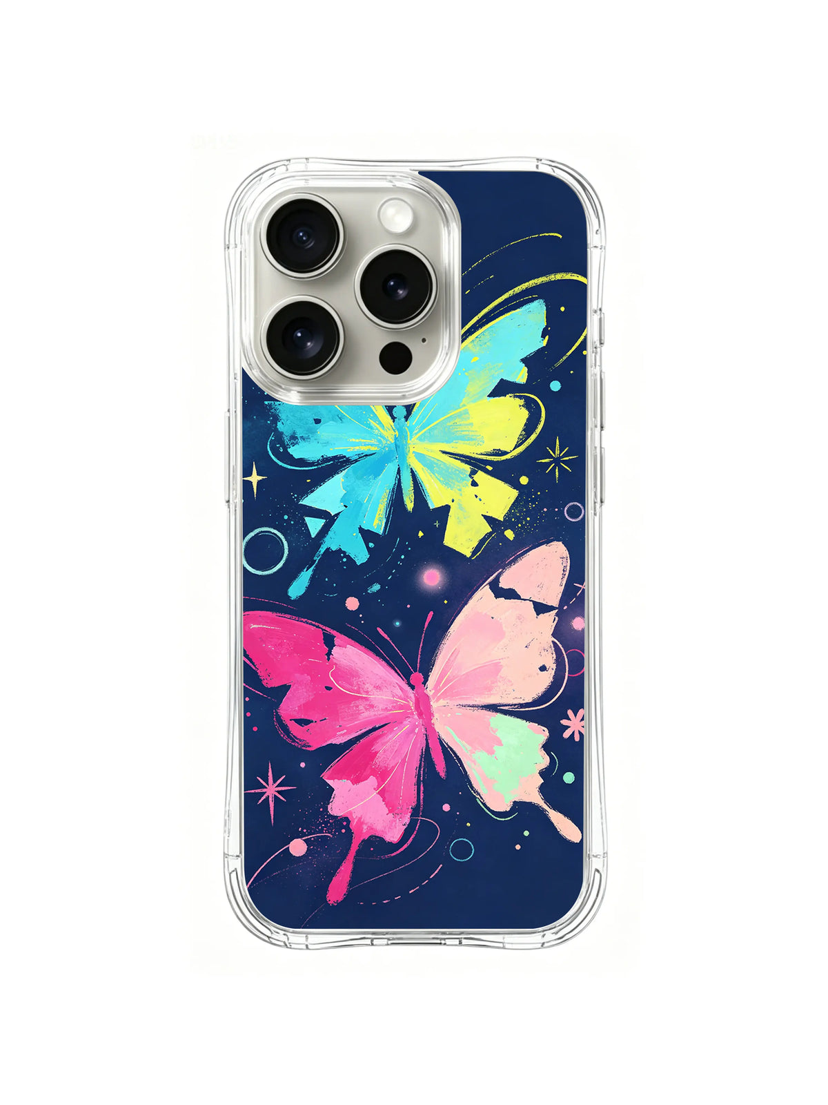Twin Butterfly Signal pattern iPhone 14 Pro Max case